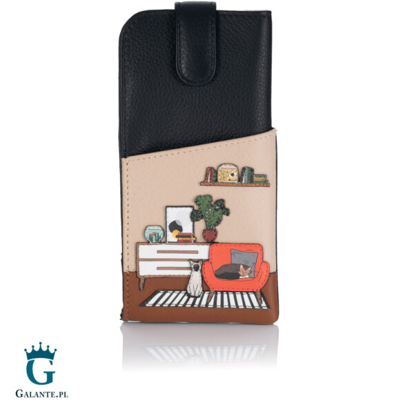 Skórzany futerał na okulary Salonik Yoshi Y4309