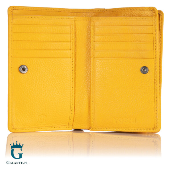 Żółty portfelik damski Literatura Yoshi Y1089